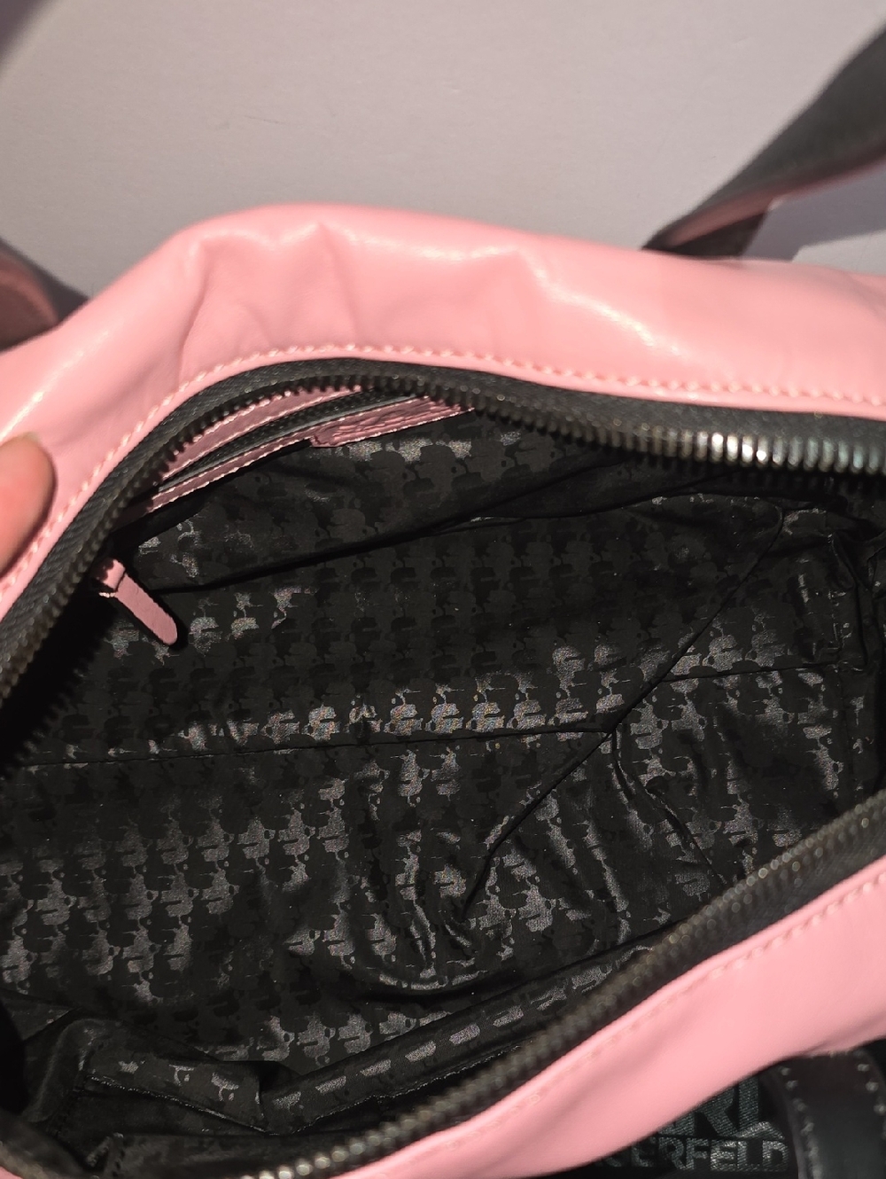 Karl Lagerfeld Leather Satchel - Picture 11 of 14